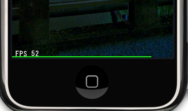 Iphoneアプリにfpsの表示